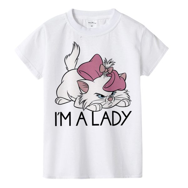 Aristocats Cat Marie Kids Girl Dress Cartoon Cute Cat Baby Girl Tutu Dress T Shirt + Dress 2pcs Princess Birthday Party Costumes - Image 4